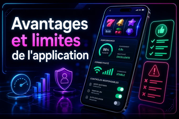 Avantages et limites de l'application