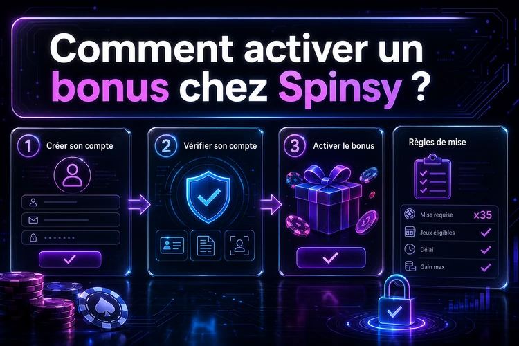 Comment activer un bonus chez Spinsy ?