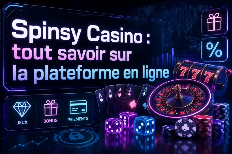 Spinsy Casino : tout savoir sur la plateforme en ligne