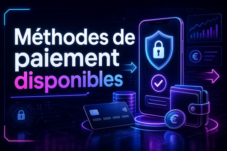 Méthodes de paiement disponibles